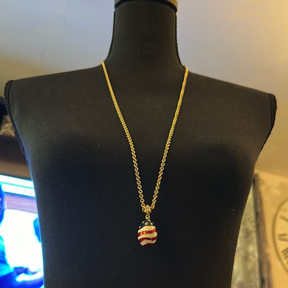 Joan Rivers Gold and Red Necklace